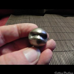 lingot d'argent de 9.89gr plié en boule Laos  BAI MATUM