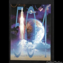 AUTOCOLLANT   ARIANESPACE  KOUROU  VOL N°119 satellite 501 XMM
