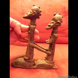 poids à or de chefferie couple d'ancêtres   DOGON