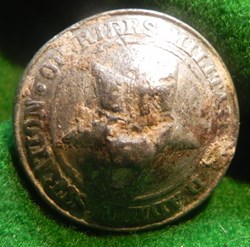 BOUTON ETAIN OUVRIERS MILITAIRES D'ADMINISTRATION - 23 mm
