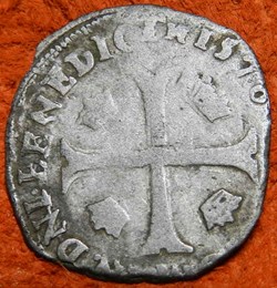 Henri III    1576 douzain aux deux H