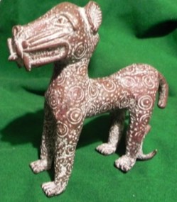 Léopard en bronze du Bénin, Leopard ART Afrikana bronze sculpture ,