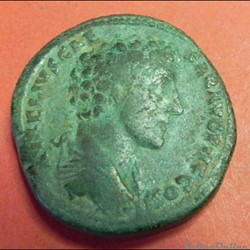 AVRELIVS CAESAR AVG Hilaritas sesterce RIC 1235 MARC-AURELE