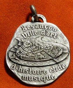 Besançon ville d'art d'histoire et de musique médaille