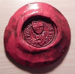 sceau  cour de Poligny 1404