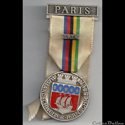 médaille de tir Suisse PARIS 1976