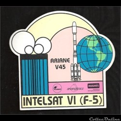 ARIANE   VOL N°45  satellite  INTELSAT VI (F5)
