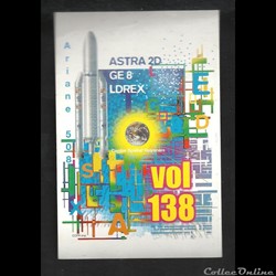 AUTOCOLLANT ARIANESPACE KOUROU vol 138