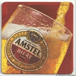 sous bock  de bière Amstel