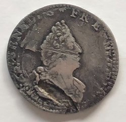 Seizième d'écu de Flandre aux insignes, 2e type 1705