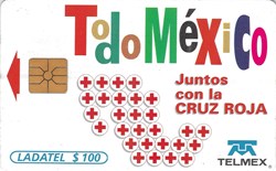 Tarjeta de telefonica Todo México juntos con la Cruz Roja