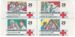 Estampilla colecta nacional Cruz Roja Mexicana (1988)