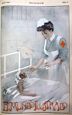 Afiche Cruz Roja Mexicana 1917