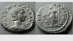 Julia Mamaea Denarius RIC 343, Juno