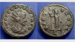 Claudius II Antoninianus RIC V-1, 225, Minerva
