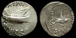 MARCUS ANTONIUS AR Denarius LEG VII