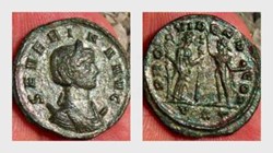 SEVERINA Antoninianus RIC 9, Fides