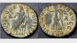 MAXIMINUS II DAIA Quarter Nummis, Vagi 2955, Pagan Commemorative