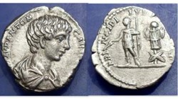 Caracalla AR Denarius RIC 13a, Trophy