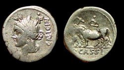 L. CASSIUS CAEICIANUS ROMAN REPUBLIC; GENS CASSIA