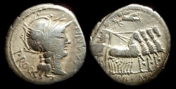 L CORNELIUS SULLA & L MALIUS ROMAN REPUBLIC; GENS CORNELIA AR Denarius