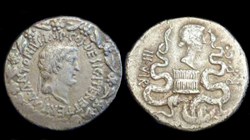 MARCUS ANTONIUS Ionia AR Cistophoric Tetradrachm