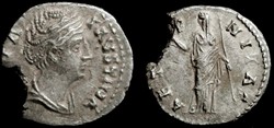 FAUSTINA Sr AR Denarius