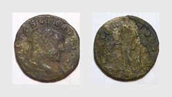 SEVERUS II Quarter Follis RIC VI Siscia 170a, Genius