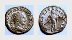 GORDIAN III Antoninianus, RIC 216, Spear and Globe