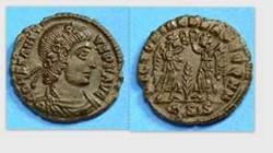 CONSTANTIUS II AE4 RIC VIII 194, Two Victories
