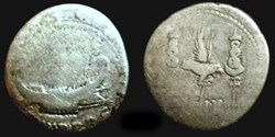 MARCUS ANTONIUS AR Denarius LEG IX