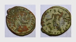 MAXIMINUS II AE24 Follis RIC VI 62, Genius