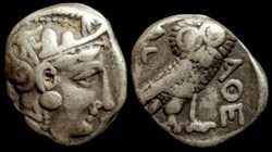 ATTICA ATHENS AR Tetradrachm