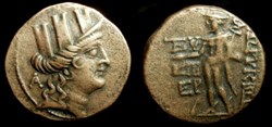 CILICIA, KORYKOS CITY COINAGE AE 19