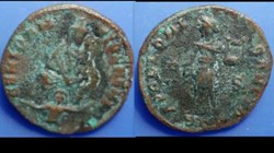 MAXIMINUS II DAIA Quarter Nummis, Van Heesch 3, A, Pagan Commemorative