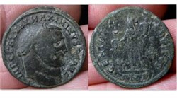 MAXIMINUS II AE Follis RIC VI 147c, Genius