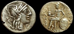 NUMERIUS FABIUS PICTOR AR DENARIUS