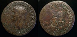 NERO CLAUDIUS DRUSUS AE Sestertius