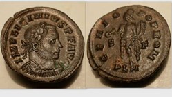 LICINIUS I AE Follis RIC VII 3, Genius