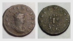 GALLIENUS Antoninianus, RIC 675, Trophy