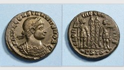 CONSTANTINE II AE3 Follis RIC VII 237, Gloria Exercitvs