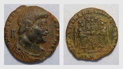 MAGNENTIUS AE22 RIC 171, Two Victories