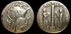 I. MINUCIUS C.F. AUGURINUS  AR DENARIUS