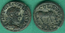 VALERIAN I AE20, SNGCop 191v, Horse Grazing