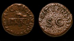 CLAUDIUS AE Quadrans