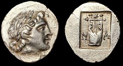 LYCIA. MASIKYTES; LYCIAN LEAGUE AR Hemidrachm