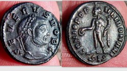 SEVERUS II Quarter Follis RIC VI Siscia 171a, Genius