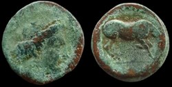 THESSALY, LARISSA AE16