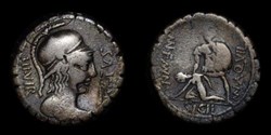 MN. AQUILLIUS ROMAN REPUBLIC; GENS AQUILLIA AR Denarius
