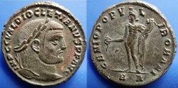 DIOCLETIAN AE27 Silvered Follis